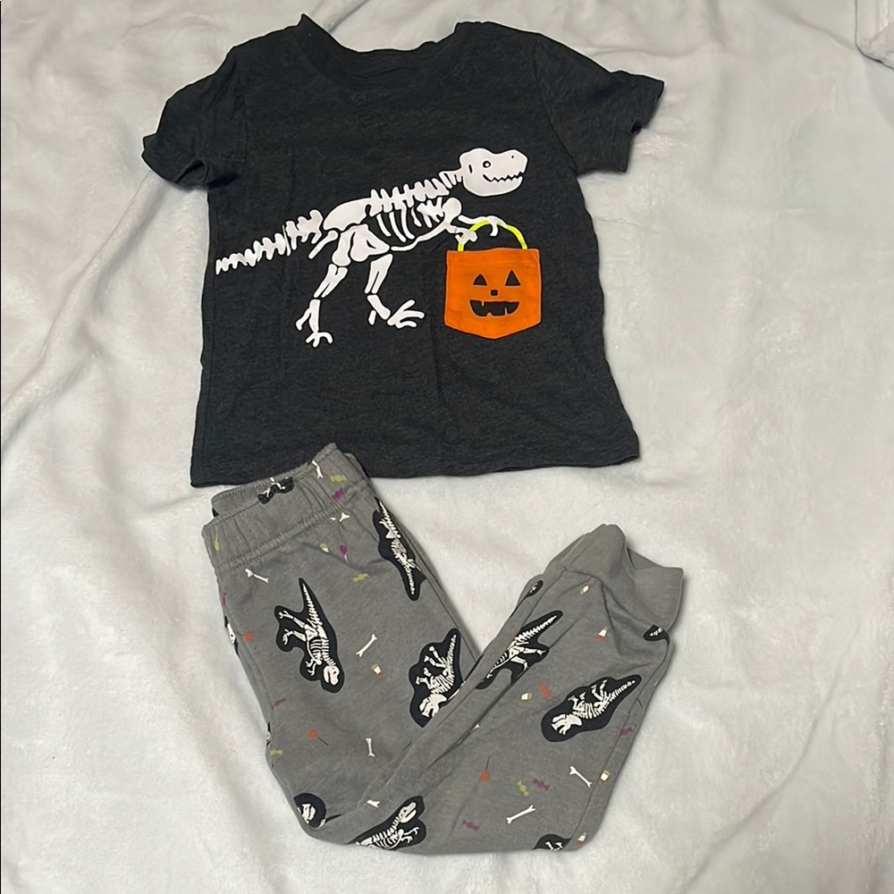 Kids Dinosaur Halloween Pajama Set